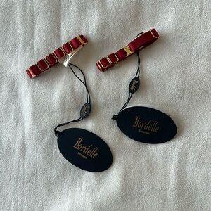 Bordelle signature strap cuffs - pair - burnt red